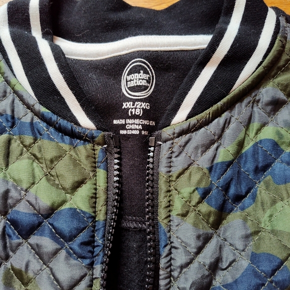 Boys Wonder Nation camo and black jacket size XXL 18 - Picture 5 of 5